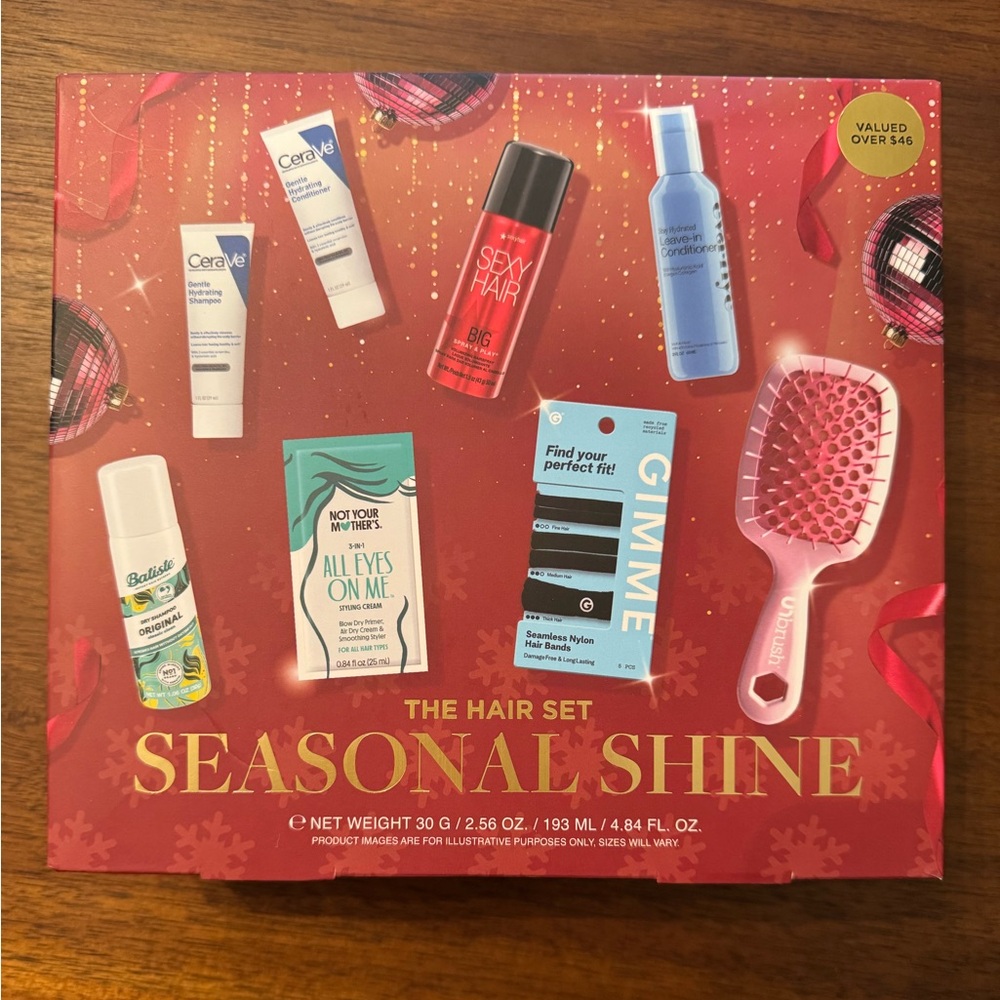 The Hair Set Seasonal Shine 8-Piece Trial Sizes NWT
